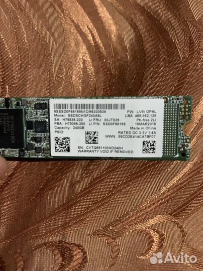 SSD 240gb intel