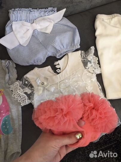 Вещи пакетом для девочки 5-8 месяцев