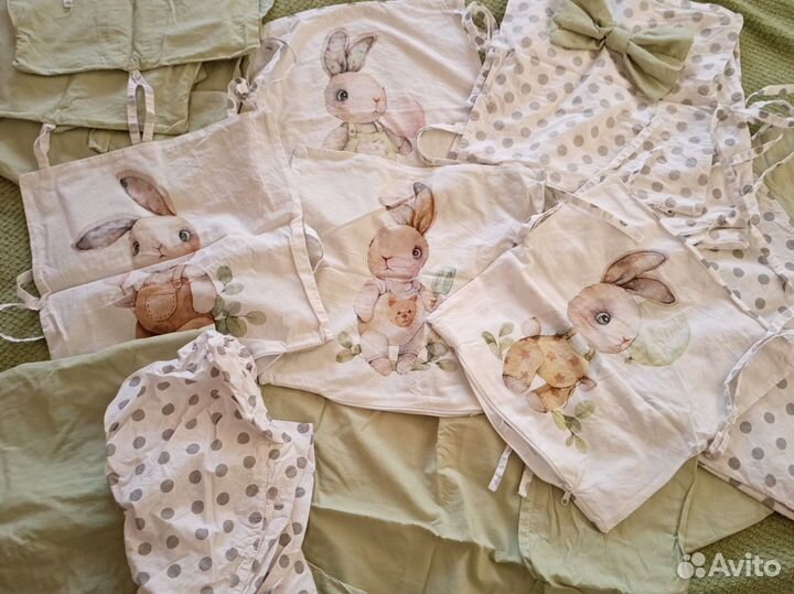 Комплект в кроватку+ бортики