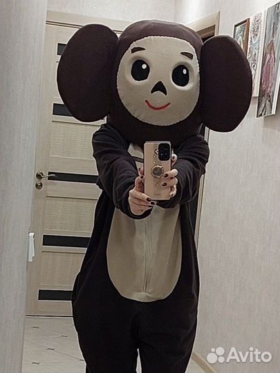 Ростовой костюм аниматора кукла Чебурашка