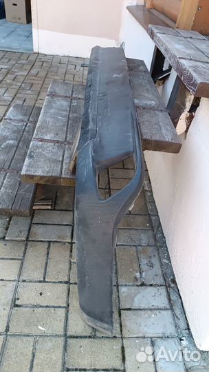 Toyota Highlander 3 юбка заднего бампера оригинал