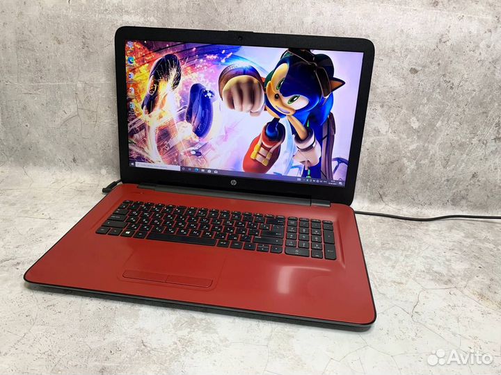 Ноутбук HP 4 Ядра Radeon 8Gb 128SSD 17*3
