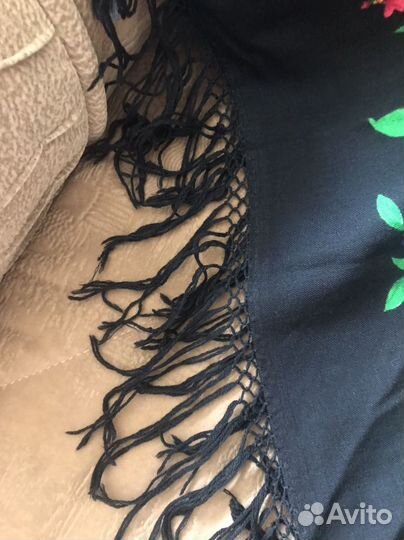 Платок шаль СССР, винтаж, шерсть, антиквариат