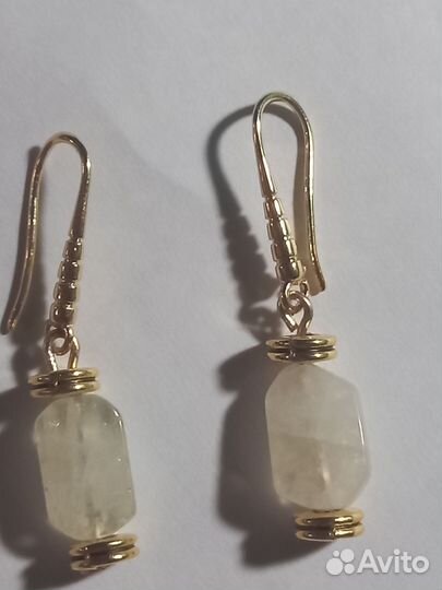 Серьги с топазом