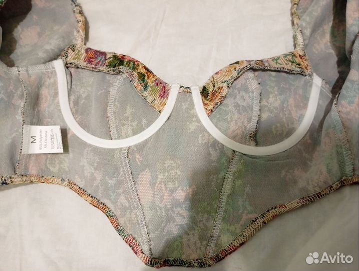 Винтажный топ корсет