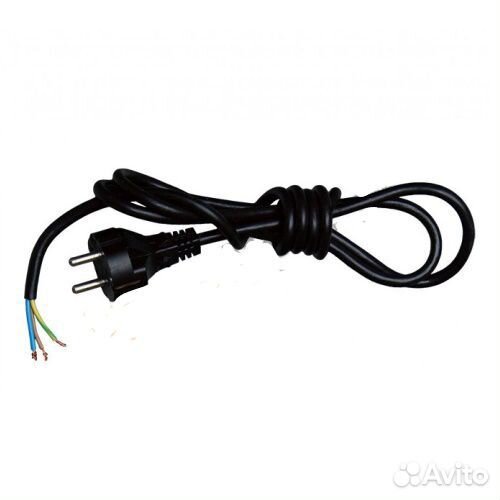 Шнур для чайника, 1.5м с розеткой, пвс; 52212