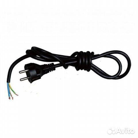 Шнур для чайника, 1.5м с розеткой, пвс; 52212