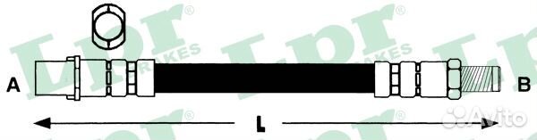 6T47835 Шланг тормозной