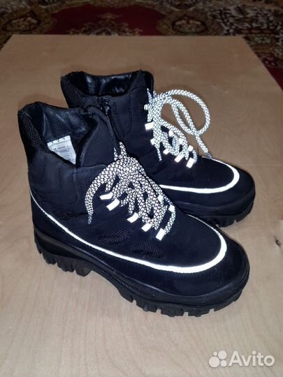 Ботинки детские для девочки, зимние 34 размера