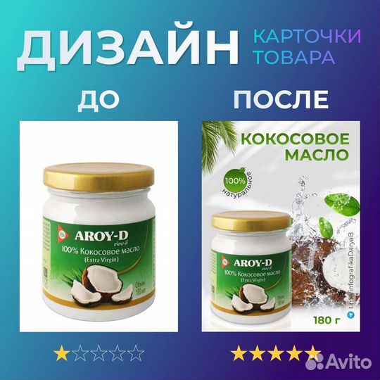Дизайн карточек товара для вб, озон