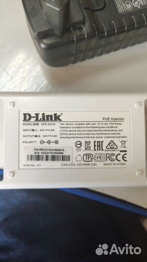 Инжектор PoE D-Link DPE-301GI