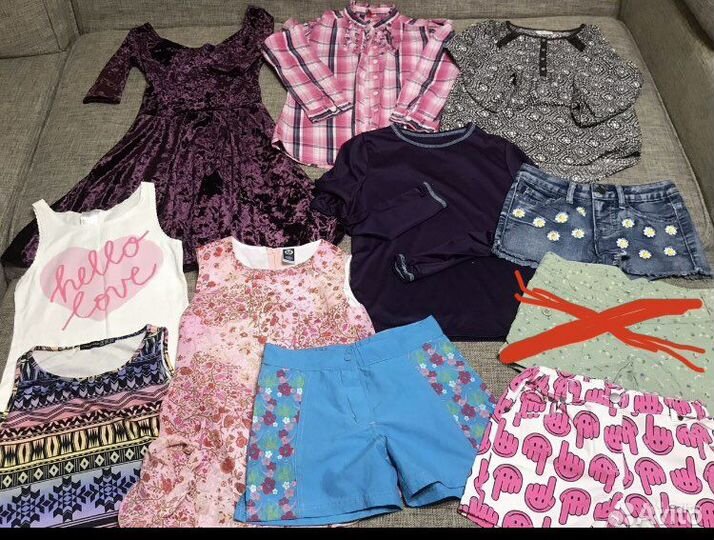 Вещи пакетом на девочку 140