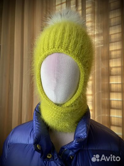 Шапка ушанка из ангоры