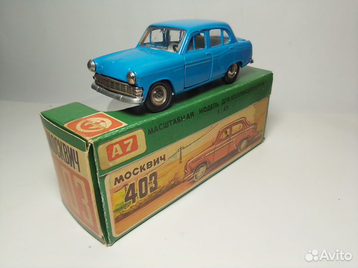 Москвич 403 модель СССР 70х гг, масштаб 1:43