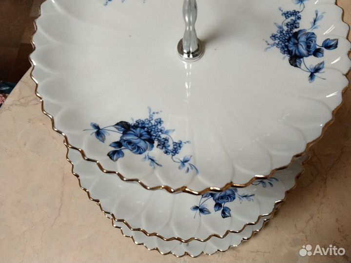 Фруктовница трехъярусная горка ваза для фруктов