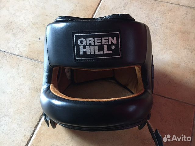 Боксерский шлем с бампером Green Hill Fort