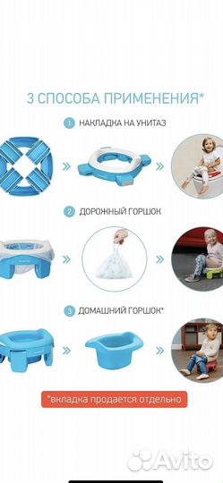 Складной дорожный горшок Roxy kids