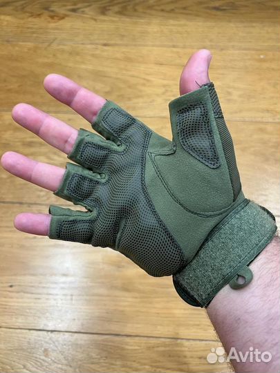 Перчатки тактические без пальцев (беспалые)