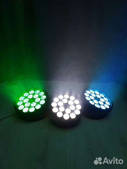 Led par dmx 18x12w rgbw прожектор сценический свет