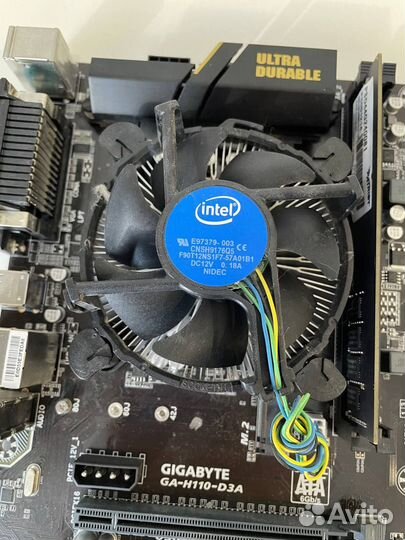 Материнская плата Gigabyte GA-H110-D3A комплект