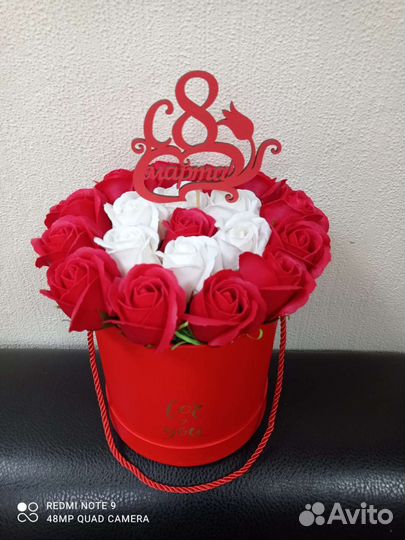 Букет из мыльных роз