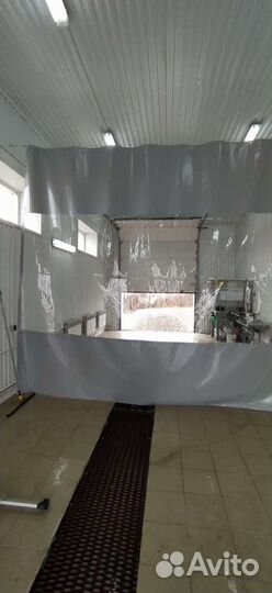 Шторы тентовые с прозрачной пвх вставкой