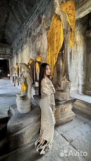 Пляжный костюм комплект вязаный женский