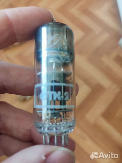 Радиолампы СССР коллекционные 6Н6П коробчатый анод