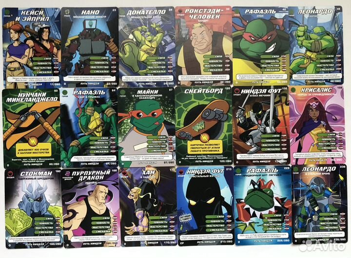 Карточки Черепашки ниндзя + журнал