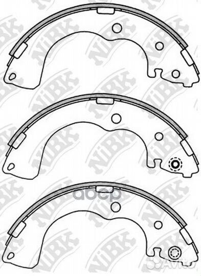 Колодки тормозные mazda MPV -06 2.0-2.5 барабан