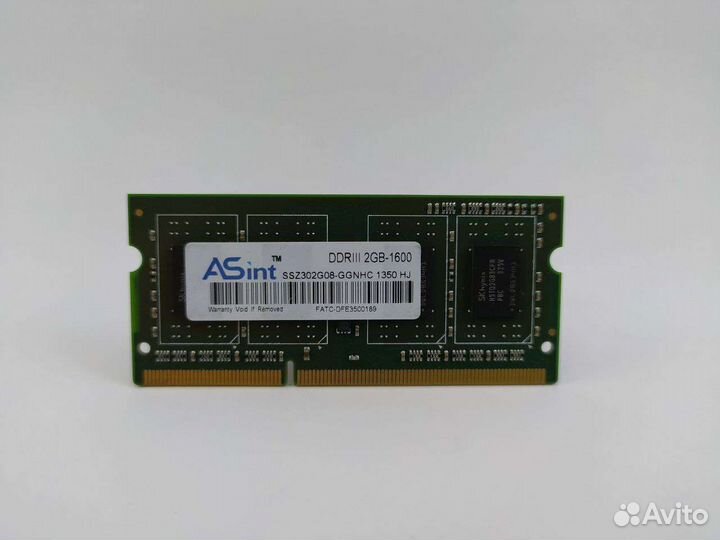 Оперативная память ddr3 для ноутбука