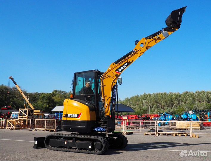 Мини-экскаватор SANY SY35U, 2024