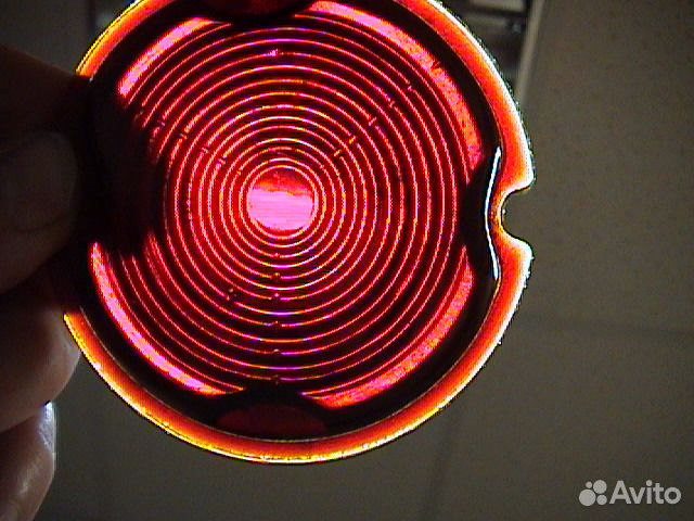 Стекло стоп фонаря советских машин газ.Красное