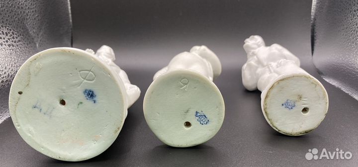 Комплект статуэток. «Мертвые души» Лфз. Фарфор