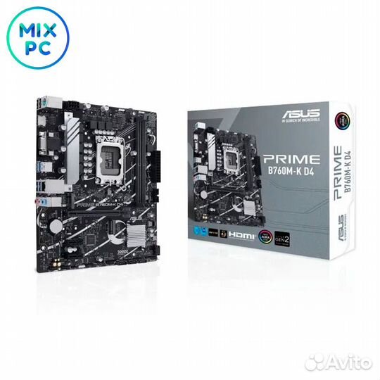 Материнская плата LGA1700 asus prime B760M-K D4