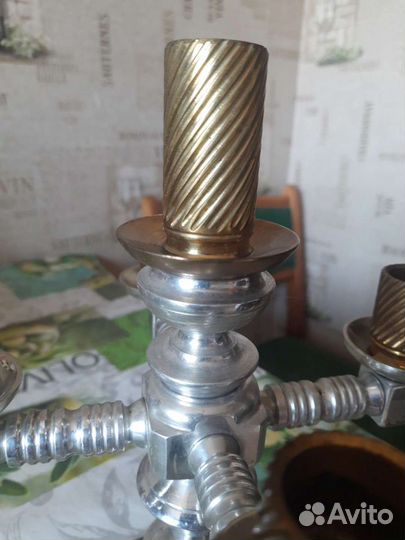 Подсвечник ручной работы,бронза- дюраль