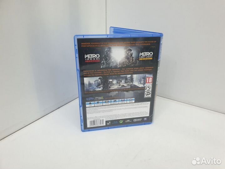 Игровые диски. Sony Playstation 4 Metro 2033: Redu