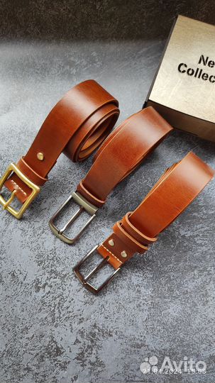 Мужской кожаный ремень