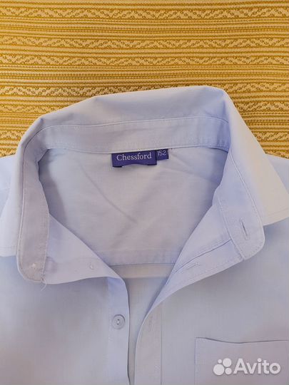 Рубашка школьная белая р.146