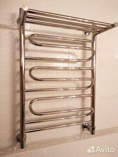 Полотенцесушитель водяной с полочкой 80х50 новый