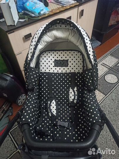 Коляска 3 в 1 glamour