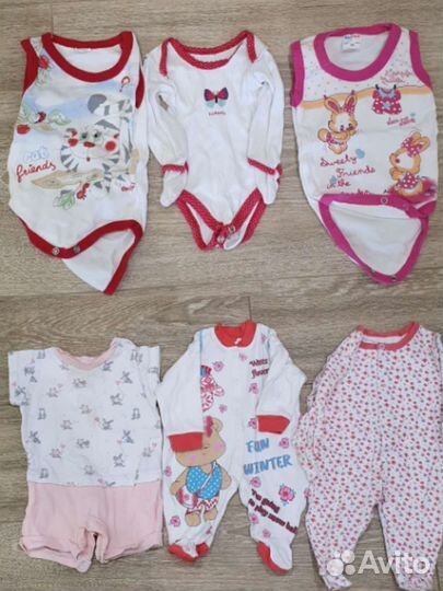 Огромный пакет вещей на девочку от 0 до 1,3