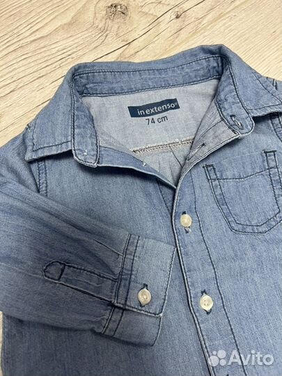 Джинсовая рубашка 74