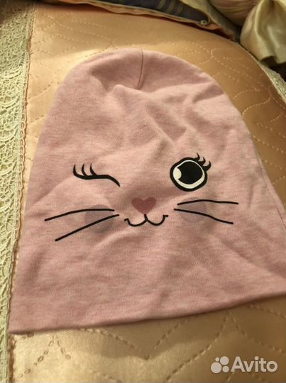Шапки демисезонные для девочек 44 46