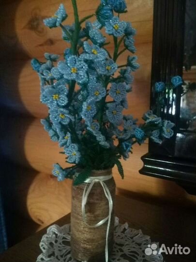 Цветы из бисера