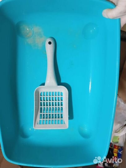 Наполнитель для кошачьего туалета и лоток