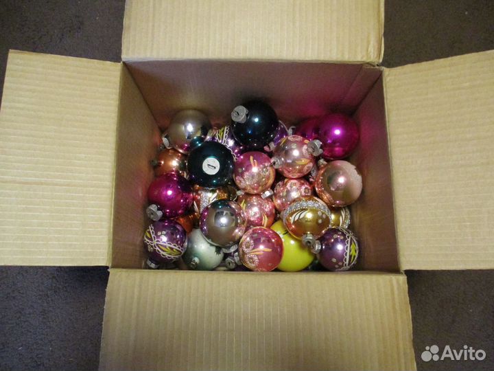 Ёлочные игрушки СССР-гдр Одним Лотом, Гирлянда