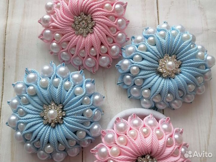 Резиночки, бантики ручной работы