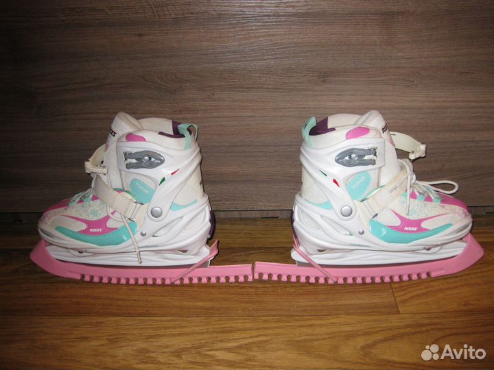 Коньки ледовые раздвижные детские Roces Yuma