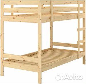 Двухъярусная кровать икеа мидал